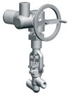 Клапан (вентиль) запорный под приварку с электроприводом (792-Э-0а-01) 1057-65-Э DN 65 PN 9,8 МПа Т540 °С, корпус ст. 12Х1МФ